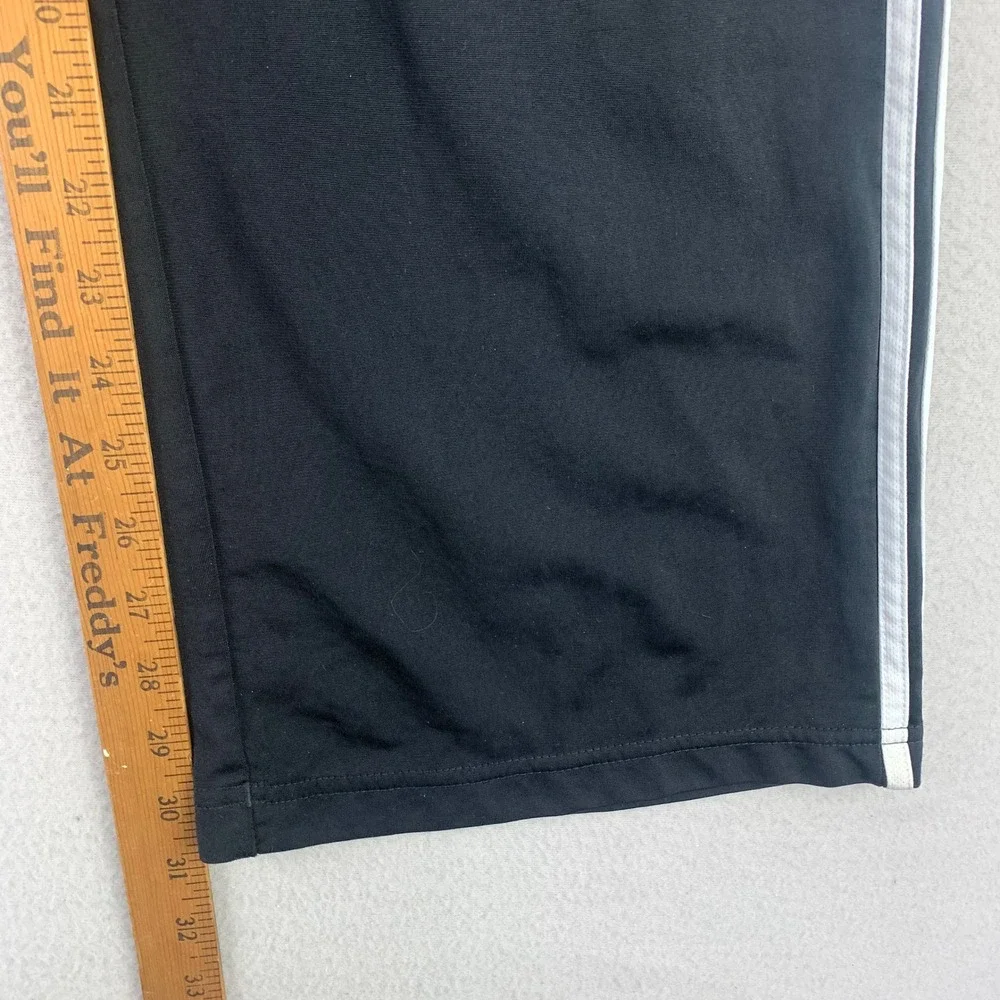 adidas Track Pants Mens XL Black Classic 3-Stripe Athletic Sweatpants‎ Jersey